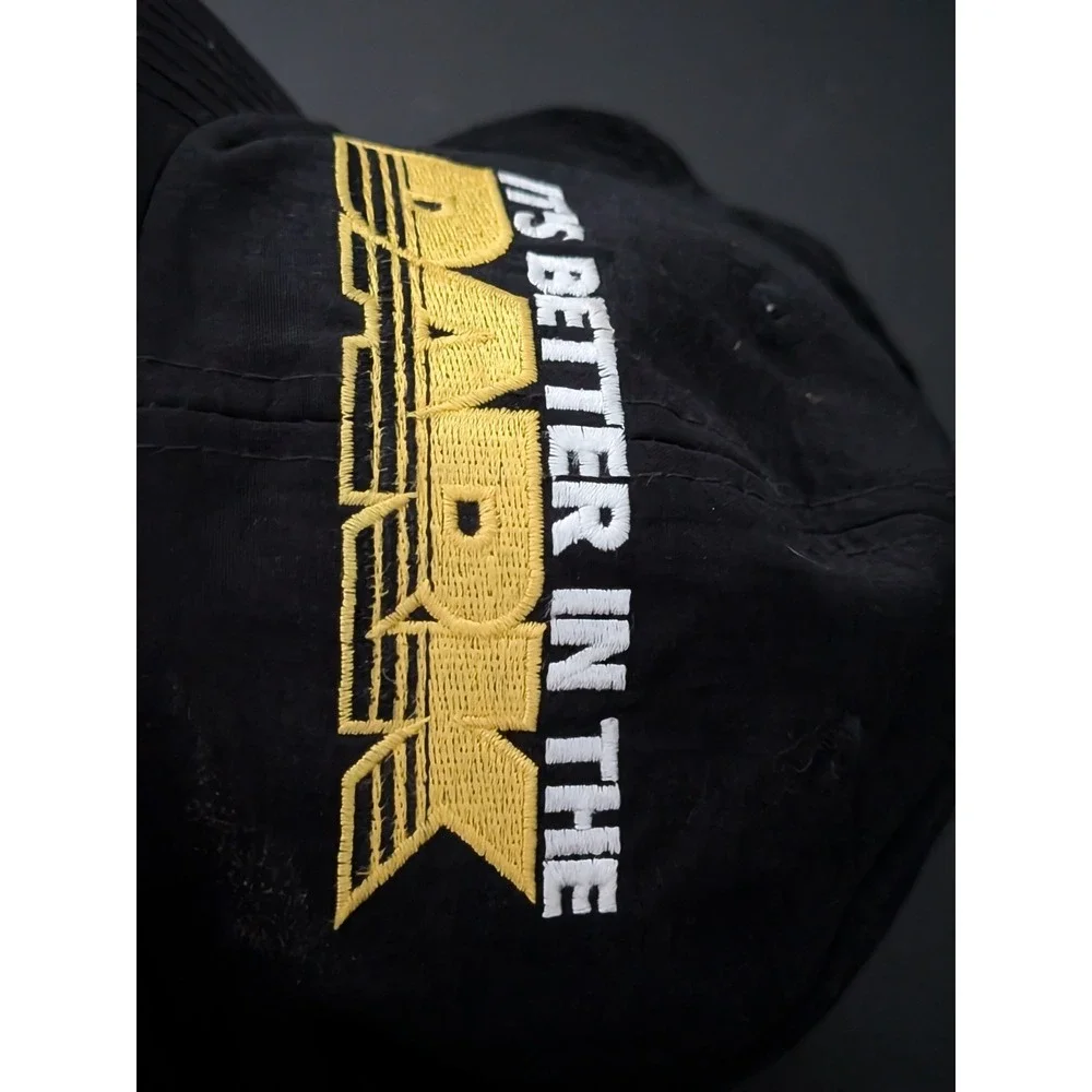Vintage Myers's Original Dark Rum Black‎ Snapback Hat Better in the Dark 90s OS